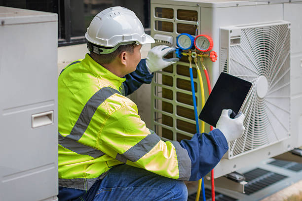 Professional Hvac technician working in Young America, MN